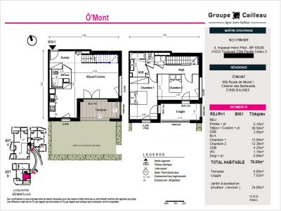Location Appartement 3 pices EAUNES 31600
