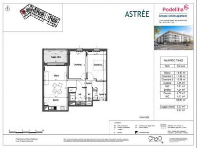 Location Appartement 3 pices ANGERS 49100