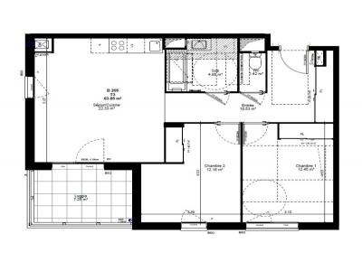 Location Appartement 3 pices ALBERTVILLE 73200