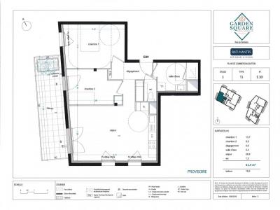Location Appartement 3 pices SAINT-HERBLAIN 44800