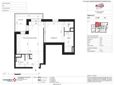 Location Appartement 2 pices NANTES 44300
