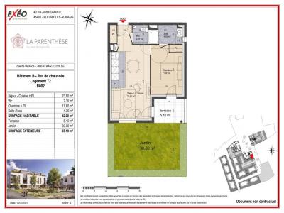 Location Appartement 2 pices BARJOUVILLE 28630