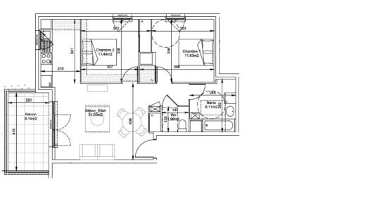 Location Appartement 3 pices NEUVILLE-SUR-SAONE 69250
