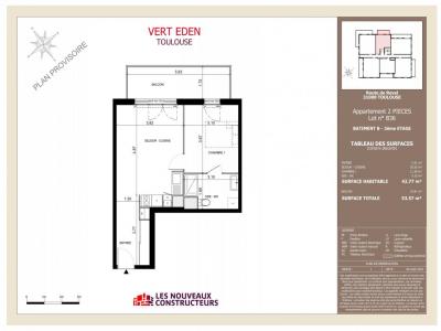 Location Appartement 2 pices TOULOUSE 31400