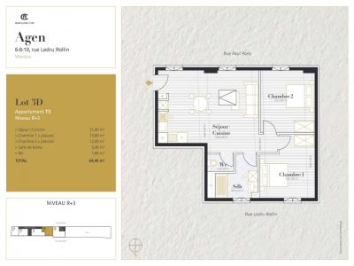 Location Appartement 3 pices AGEN 47000