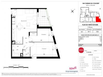 Location Appartement 3 pices VERPILLIERE 38290