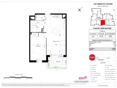 Location Appartement 2 pices VERPILLIERE 38290