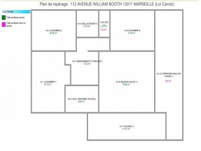 Vente Appartement 4 pices MARSEILLE-11EME-ARRONDISSEMENT 13011