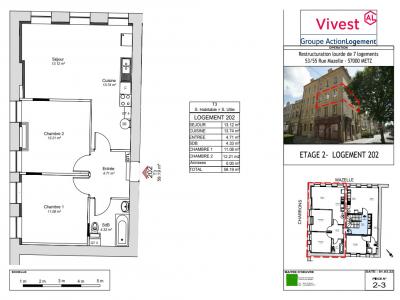 Location Appartement 3 pi�ces METZ 57000