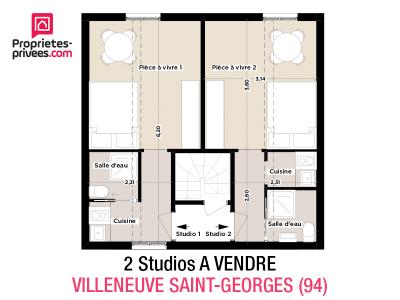 Vente Appartement 2 pi�ces VILLENEUVE-SAINT-GEORGES 94190