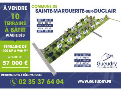 Vente Terrain SAINTE-MARGUERITE-SUR-DUCLAIR 76480