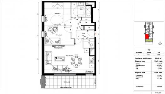 Location Appartement 3 pi�ces ERQUINGHEM-LYS 59193