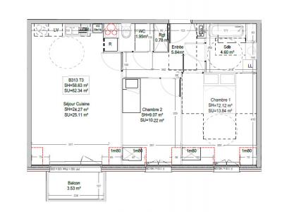 Location Appartement 3 pi�ces WATTIGNIES 59139