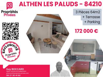 Vente Appartement 3 pi�ces ALTHEN-DES-PALUDS 84210