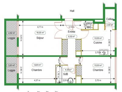 Location Appartement 3 pi�ces CHENOVE 21300
