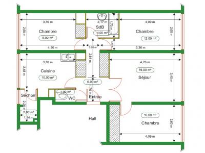 Location Appartement 4 pi�ces CHENOVE 21300