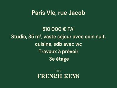 Vente Appartement 2 pi�ces PARIS-6EME-ARRONDISSEMENT 75006