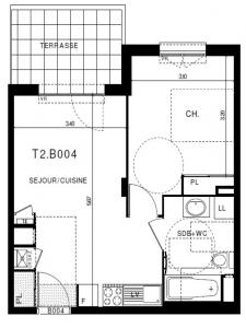 Location Appartement 2 pi�ces CLERMONT-FERRAND 63000