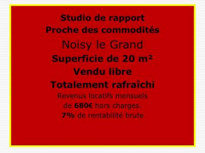 Vente Appartement NOISY-LE-GRAND 93160