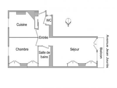 Location Appartement 2 pi�ces LYON-7EME-ARRONDISSEMENT 69007