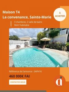 Vente Maison 4 pi�ces SAINTE-MARIE 97438