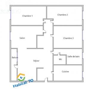 Location Appartement 5 pi�ces LURE 70200
