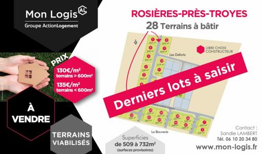 Vente Terrain ROSIERES 10430