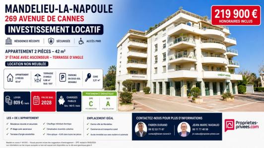 Vente Appartement 2 pi�ces MANDELIEU-LA-NAPOULE 06210