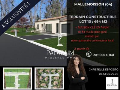 Vente Terrain MALLEMOISSON 04510