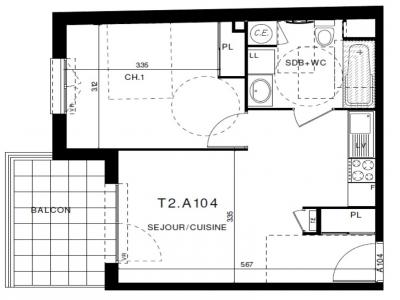 Location Appartement 2 pi�ces CLERMONT-FERRAND 63000