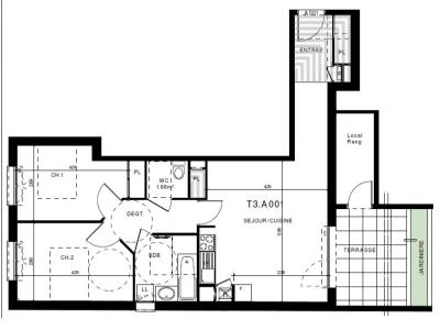 Location Appartement 3 pi�ces CLERMONT-FERRAND 63000