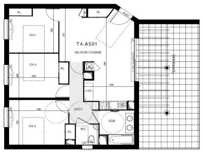 Location Appartement 4 pi�ces CLERMONT-FERRAND 63000