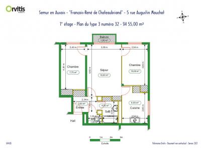 Location Appartement 3 pi�ces SEMUR-EN-AUXOIS 21140