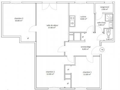 Location Appartement 4 pi�ces MACHAULT 08310