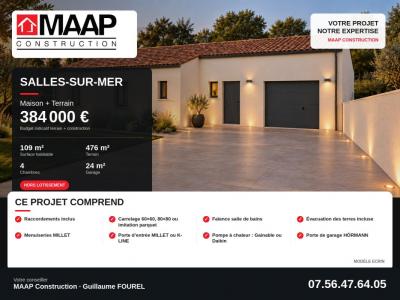 Vente Maison 5 pi�ces SALLES-SUR-MER 17220