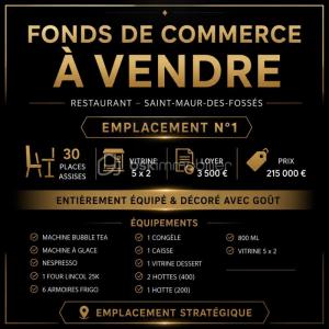 Vente Commerce SAINT-MAUR-DES-FOSSES 94100