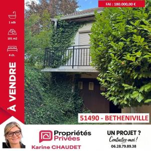 Vente Maison 5 pi�ces BETHENIVILLE 51490