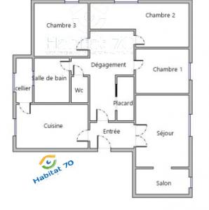 Location Appartement 5 pi�ces LURE 70200
