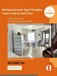 Vente Appartement 3 pi�ces SAINT-PAUL 97460