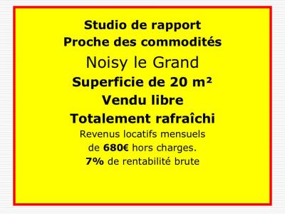 Vente Appartement NOISY-LE-GRAND 93160