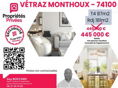 Vente Appartement 4 pi�ces VETRAZ-MONTHOUX 74100