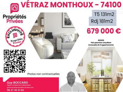 Vente Appartement 5 pi�ces VETRAZ-MONTHOUX 74100