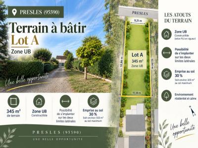 Vente Terrain PRESLES 95590