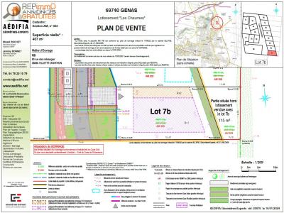 Vente Terrain GENAS 69740