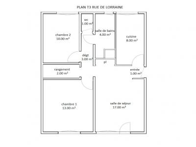 Location Appartement 3 pi�ces RETHEL 08300