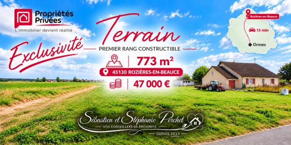 Vente Terrain ROZIERES-EN-BEAUCE 45130
