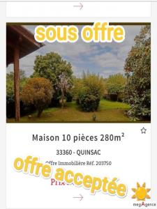 Vente Prestige QUINSAC 33360