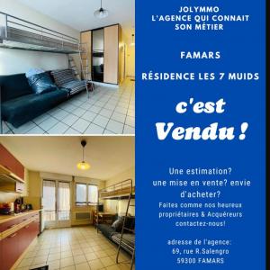 For sale Famars 1 room 22 m2 Nord (59300) photo 0