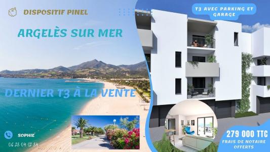 For sale Argeles-sur-mer 3 rooms 58 m2 Pyrenees orientales (66700) photo 0