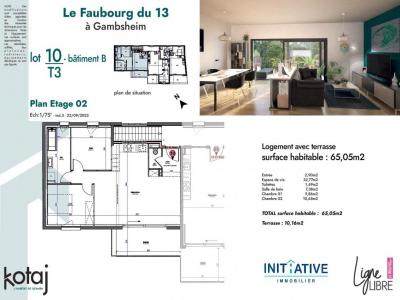 Annonce Vente 3 pices Appartement Gambsheim 67